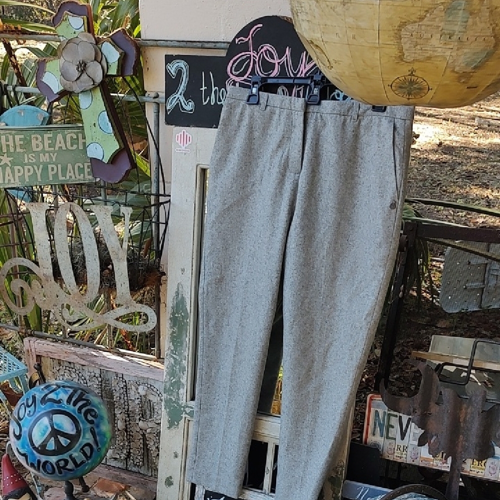 EUC Maison Scotch gray flannel men style trousers
